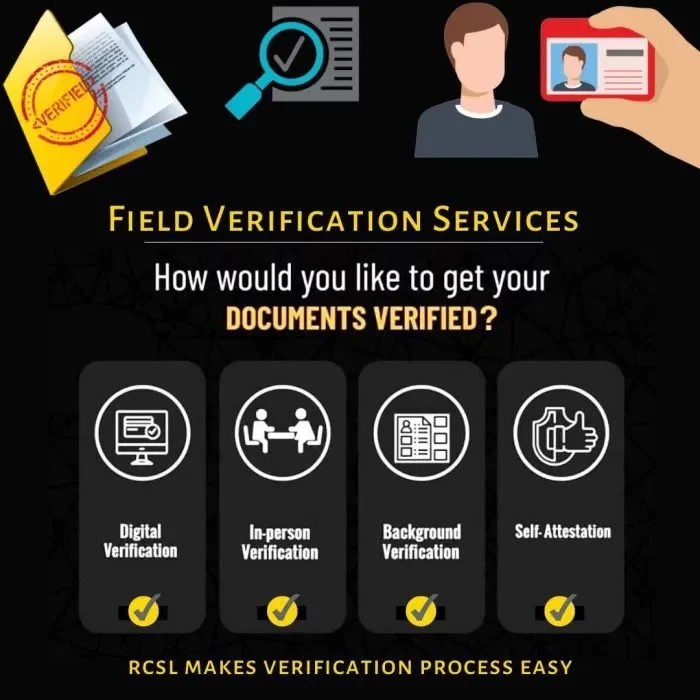 Field and Background verifications services with Contact Point Screening Checks